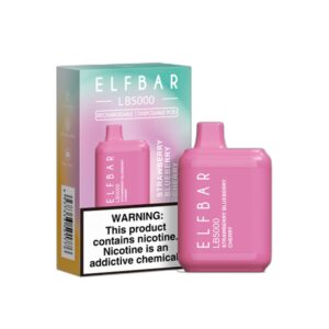 ELF BAR LB5000 Disposable 5000 Puffs Strawberry Blueberry Cherry